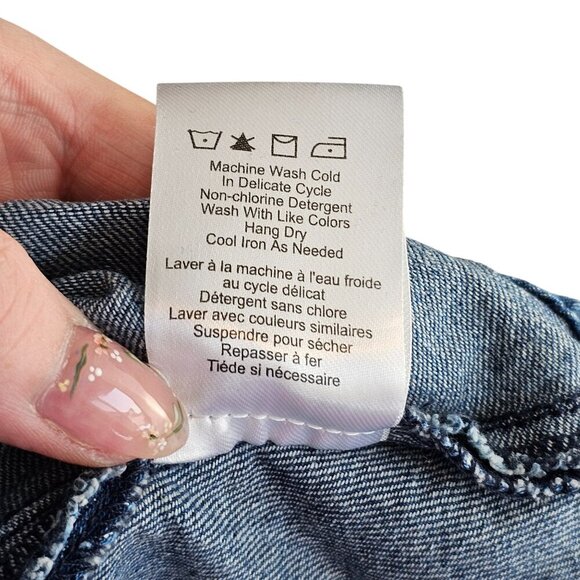 Heartloom Darla Denim Button Up Mini A-Line Dress Sz M - Picture 12 of 12